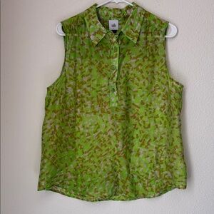 Cabi Shine Tank #6531 Lime Green